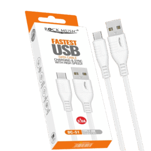 FAST CHARGING DC-51 Type-C USB Data Cable – Power, Performance & Durability!