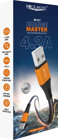 Charge Master (V8) DC-011 USB Data Cable — 4.2A Fast Charging | 45W | 1.2m