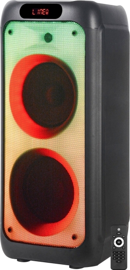 BT-476 Mr. Bachchan – Wireless Tower Speaker with Trolley and Dual Wireless Microphones