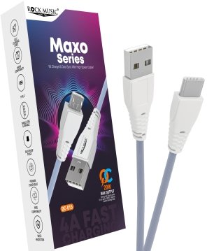 Maxo Series DC-015 (Type-C) USB Data Cable — 3.4A Fast Charging | 20W | 0.8m | Durable & Tangle-Free