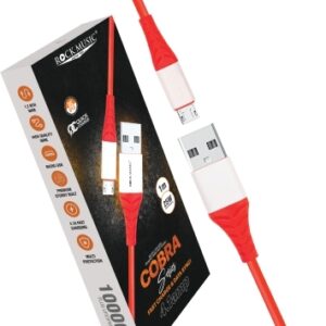 Cobra Series DC-013 (V8) USB Data Cable — 3.4A Fast Charging | 20W | 0.8m | Durable & Tangle-Free