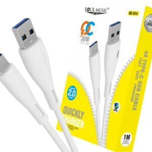Quickly Charge DC-014 (Type-C) USB Data Cable — 3.4A Fast Charging | 20W | 0.8m | Durable & Tangle-Free