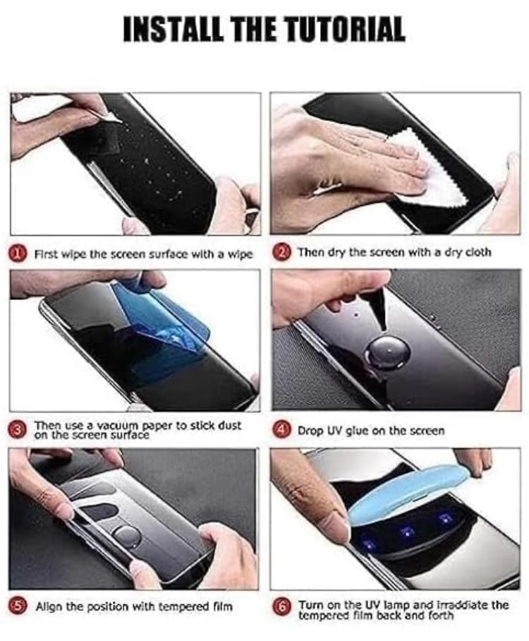 KNXINDA UV Full Curved Tempered Glass Screen Protector for Moto Edge 50 Fusion - Image 4